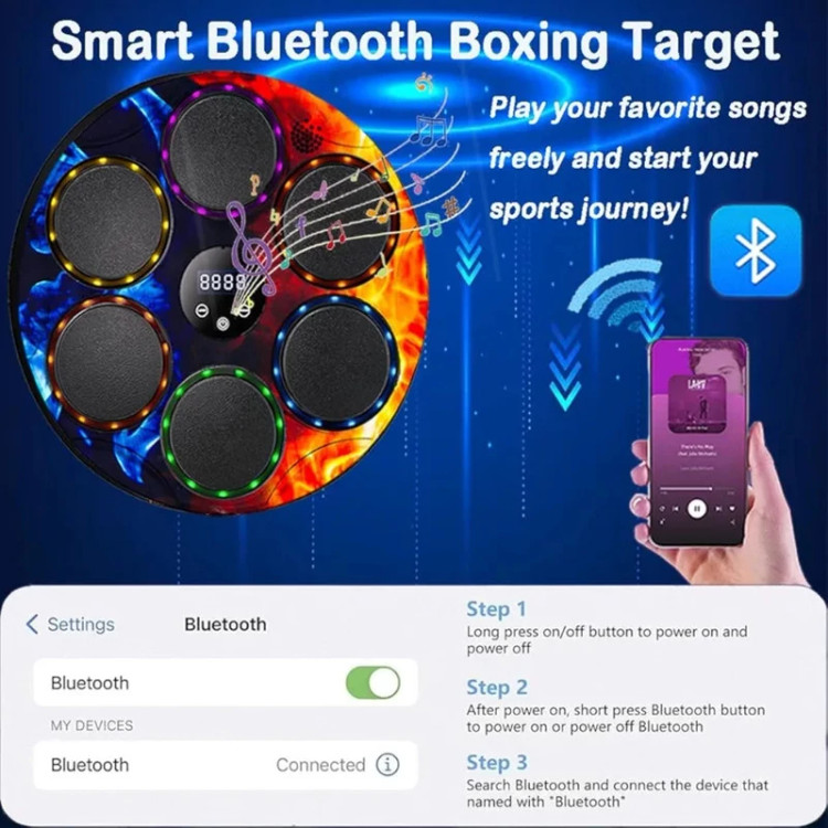 بوکس دیواری هوشمند موزیکال ۶ پنل وارداتی مدل ProBox با حسگر ضربه و اتصال بلوتوث
