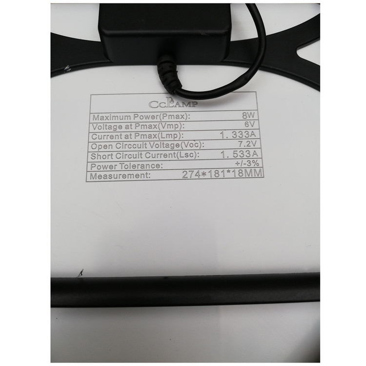 پنل خورشیدی cclamp مدل CL-۶۶680 ظرفیت 8 وات اصلی max unted - زوما شاپ
