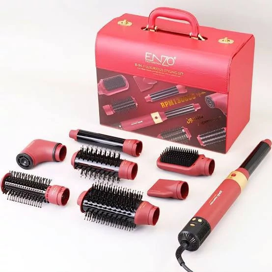 سشوار ایرپ 8 کاره انزو ایتالیا طرح دایسون ENZO PROFESSIONAL ITALY En-653223سنگین سالنی - برس حرارتی