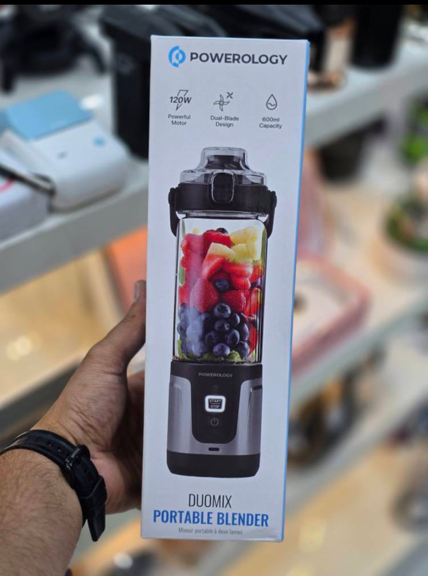 شیکر شارژی (مخلوط کن) شارژی Powerologhy مدل Duomix2026 Portable