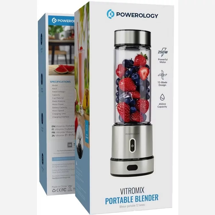 شیکر شارژی قابل حمل پاورولوژی ویترومیکس ۸۳۰Powerology Vitromix Portable Blender PWPBGNA16