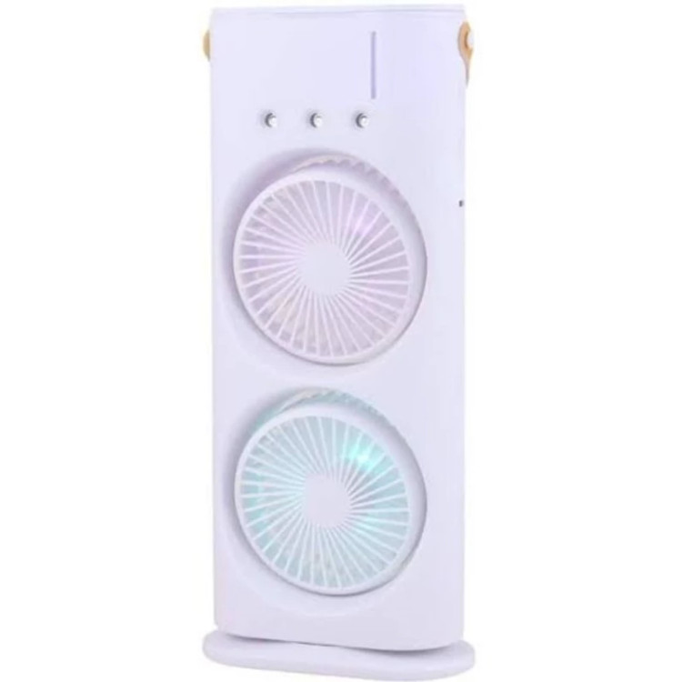 پنکه مه پاش دو فن بخور سردچرخشی مدل DOUBLE-ENDED SPRAY FAN XL607 کد A7528