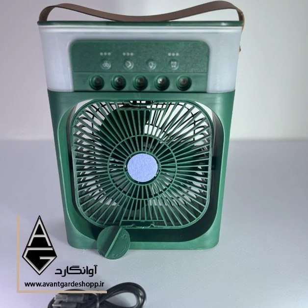 پنکه ی مه پاش ، کولر آبی رومیزی با قابلیت حمل آسان، مناسب برای داخل خودرو ،محل کار، منزل،سفر و ... دارای فن قوی
