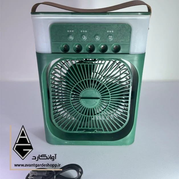 پنکه ی مه پاش ، کولر آبی رومیزی با قابلیت حمل آسان، مناسب برای داخل خودرو ،محل کار، منزل،سفر و ... دارای فن قوی