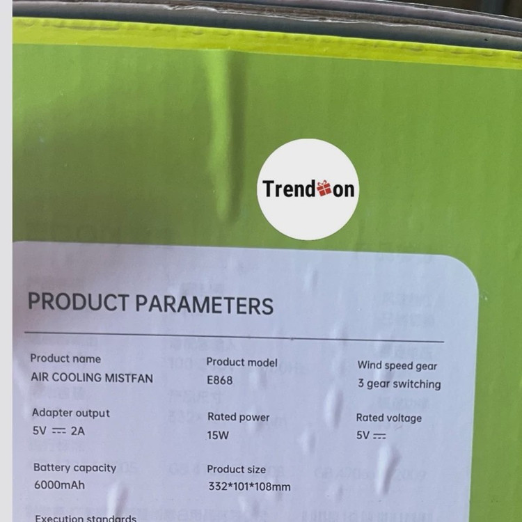 مینی کولر شارژی Edon با باتری 6000Mah مدل 1