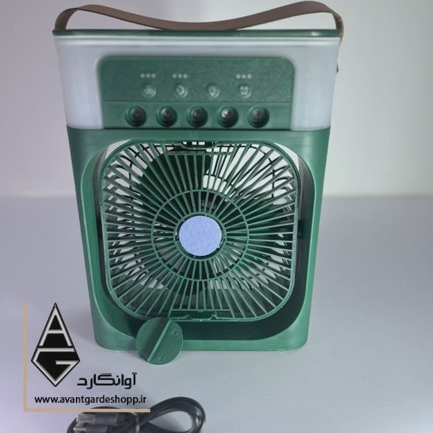 پنکه ی مه پاش ، کولر آبی رومیزی با قابلیت حمل آسان، مناسب برای داخل خودرو ،محل کار، منزل،سفر و ... دارای فن قوی مدل 1
