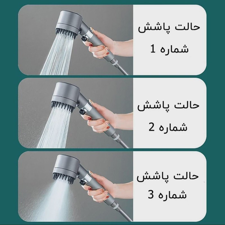 سردوش اصلی Turbo اورجینال ماساژور دار سیلیکونی پک دبی مدلnov2026 مدل 1