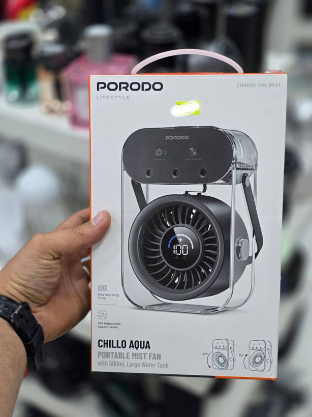 کولر گازی و پنکه مه پاش رومیزی پرودو مدل اورجینال2026 Chillo Aqua